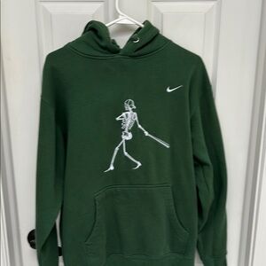 Nike Green Skeleton Graphic Men's custom hoodie